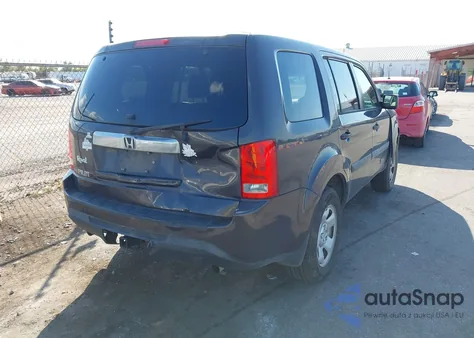 2014 Honda Pilot Lx from USA, damaged, VIN 5FNYF3H22EB026178